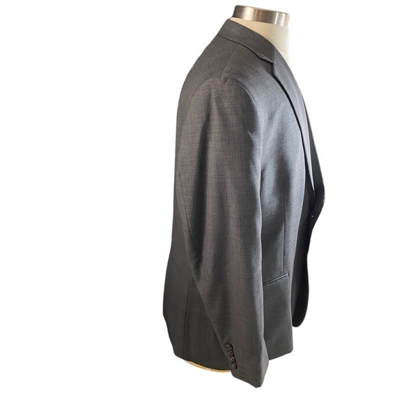 Ralph Lauren Men Grey 2-Button 100% Wool Suit Jacket Blazer Sz 44R Sports Coat - Picture 6 of 14